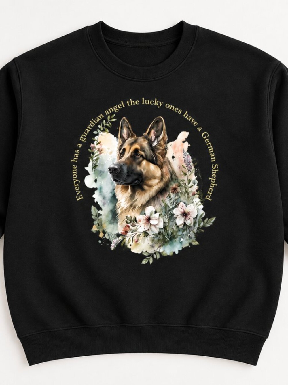 German Shepherd Sweatshirt Mens Womens Pet Dog Lover Guardian Angel Gift Jumper